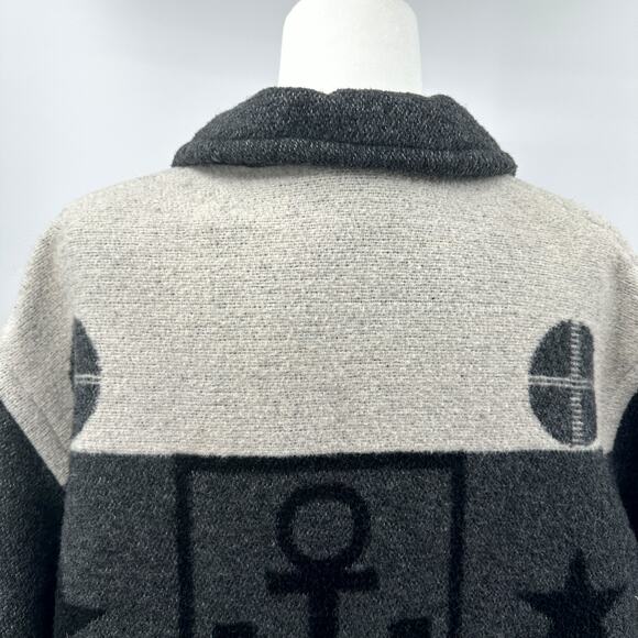 Vintage Y2K The Limited Wool Blend Coat Alpine Scandi Maritime Theme Size M - Picture 9 of 16